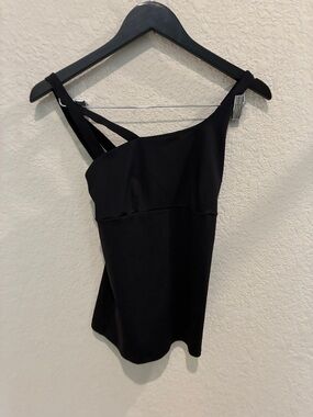 ALO Yoga Black Scoop Neck Tank